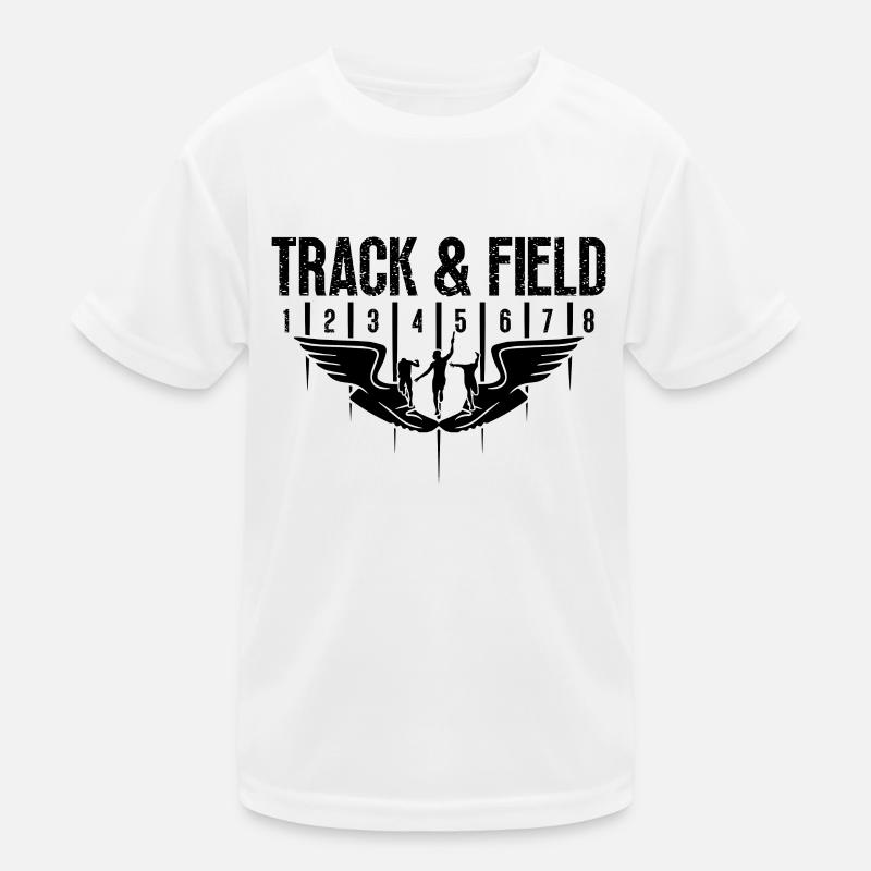Track And Field Sprinting Triathlon Race Sprinter Kids Functional T-Shirt