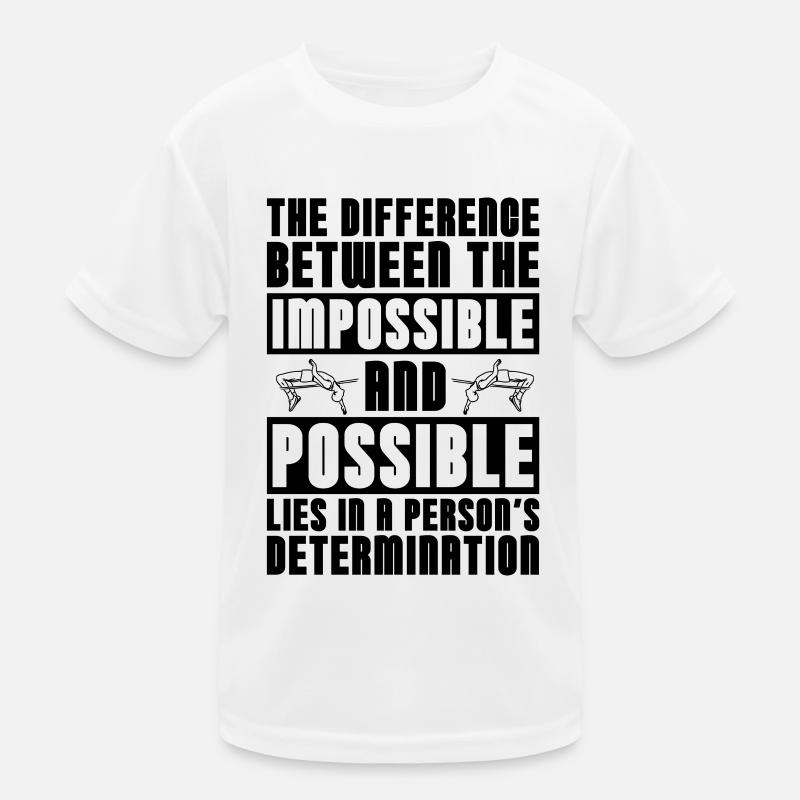 The Difference Between The Jumping High Jumper Kinder Funktions-T-Shirt