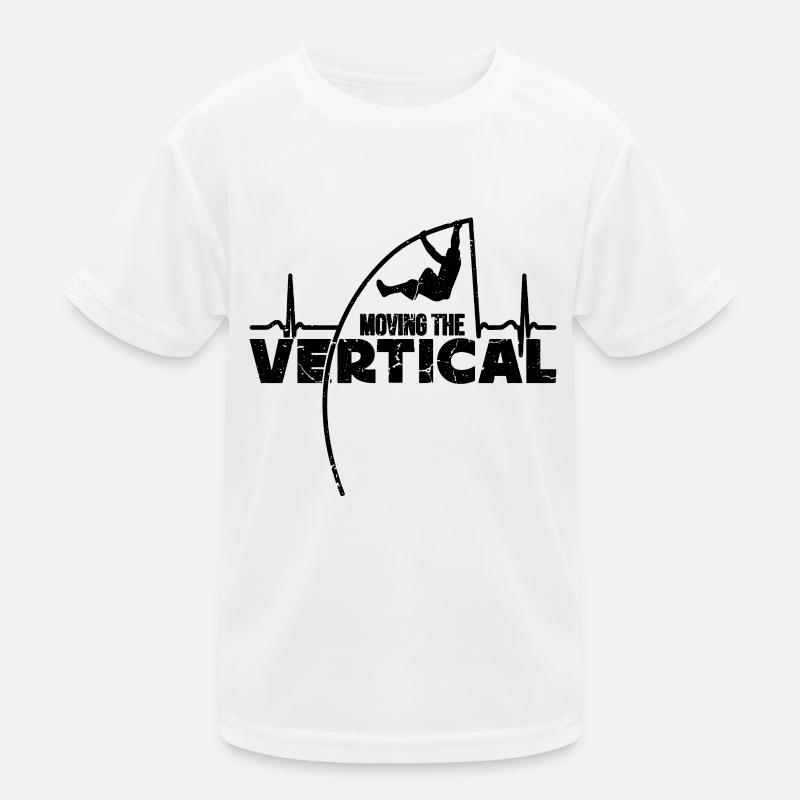 Déplacer le saut à la perche vertical saut à la perche T-shirt sport Enfant