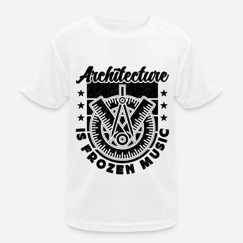 L’architecture est gelée Musique Architectes de bâtiments T-shirt sport Enfant