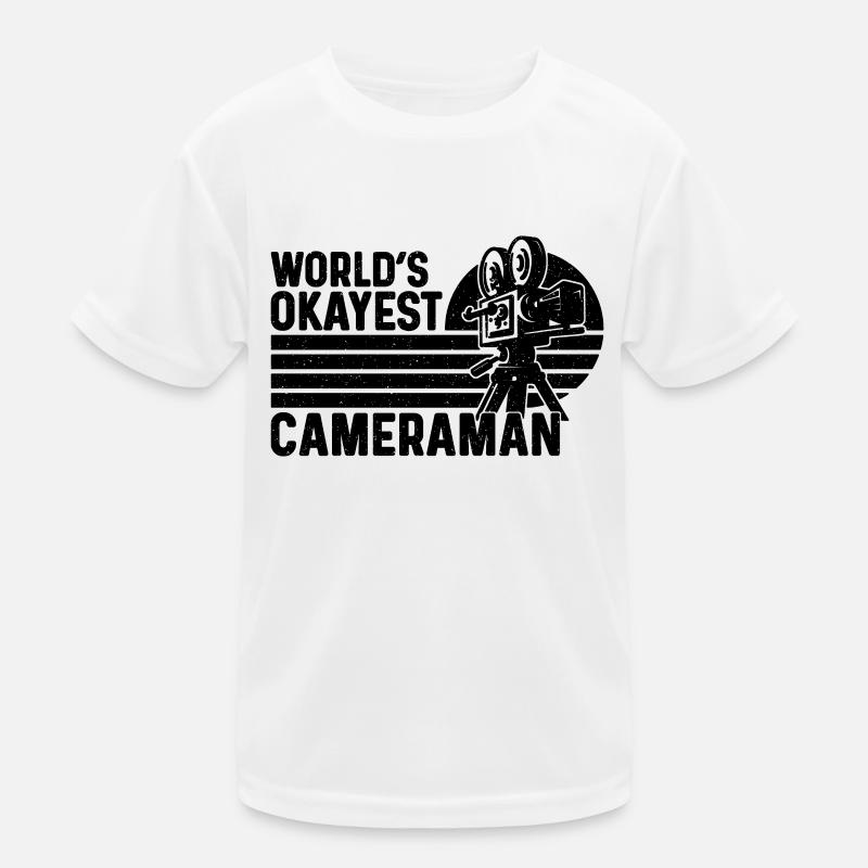 Caméraman le plus correct du monde Opérateurs de caméra rétro T-shirt sport Enfant