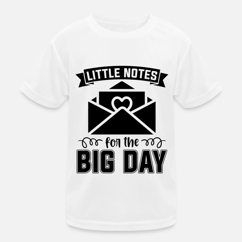 Petites notes pour les planificateurs de mariage T-shirt sport Enfant