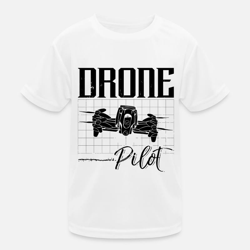 Drone Pilot Quadcopter Racing Machine Drone Racer Kids Functional T-Shirt