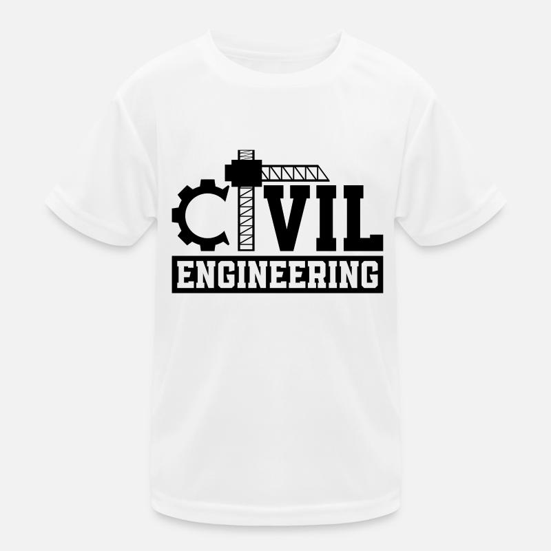 Civil Engineering Contractor Project Engineers Kids Functional T-Shirt
