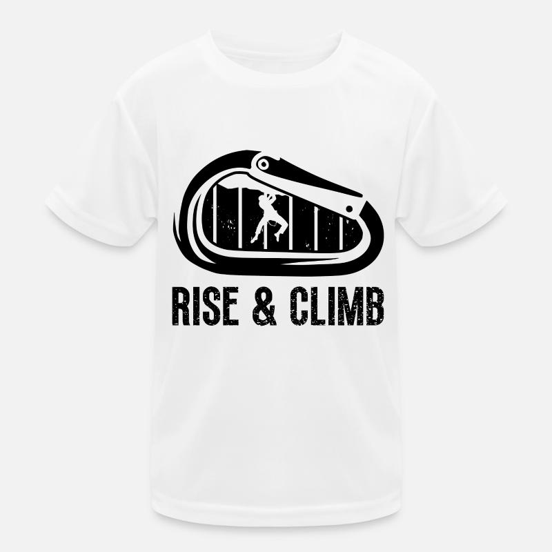 Montez et escaladez Rétro Alpinisme Grimpeur T-shirt sport Enfant