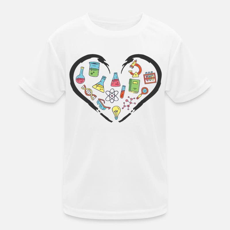 I love Science and Physics Kids Functional T-Shirt