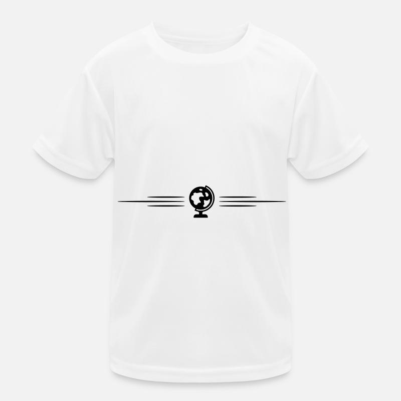 Globe Line icon Kids Functional T-Shirt