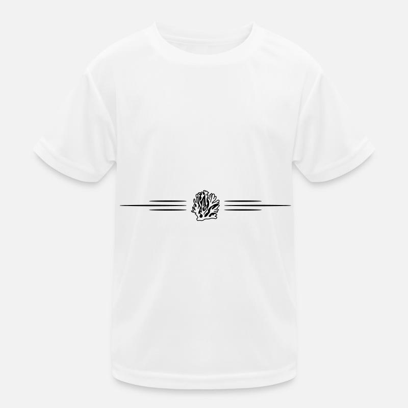 Coral Ocean Line Kids Functional T-Shirt