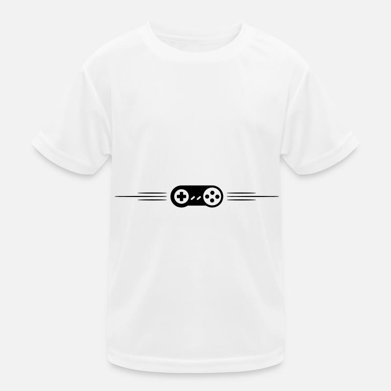 Gamepad Line Gamer Kids Functional T-Shirt