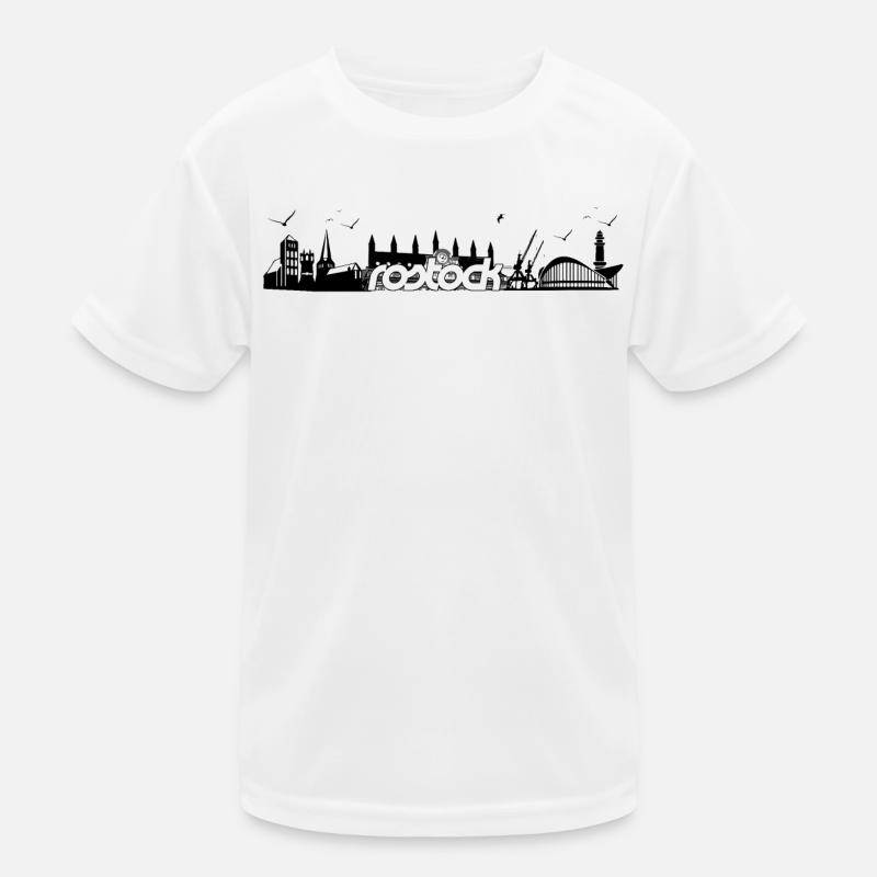 Silhouette de Rostock - design T-shirt sport Enfant