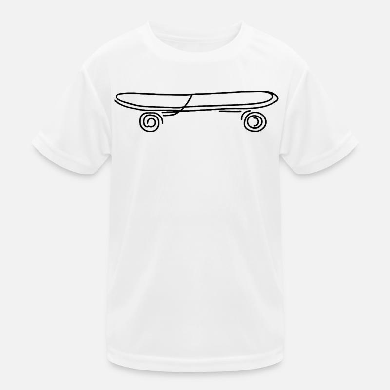 Skateboard Kinder Funktions-T-Shirt