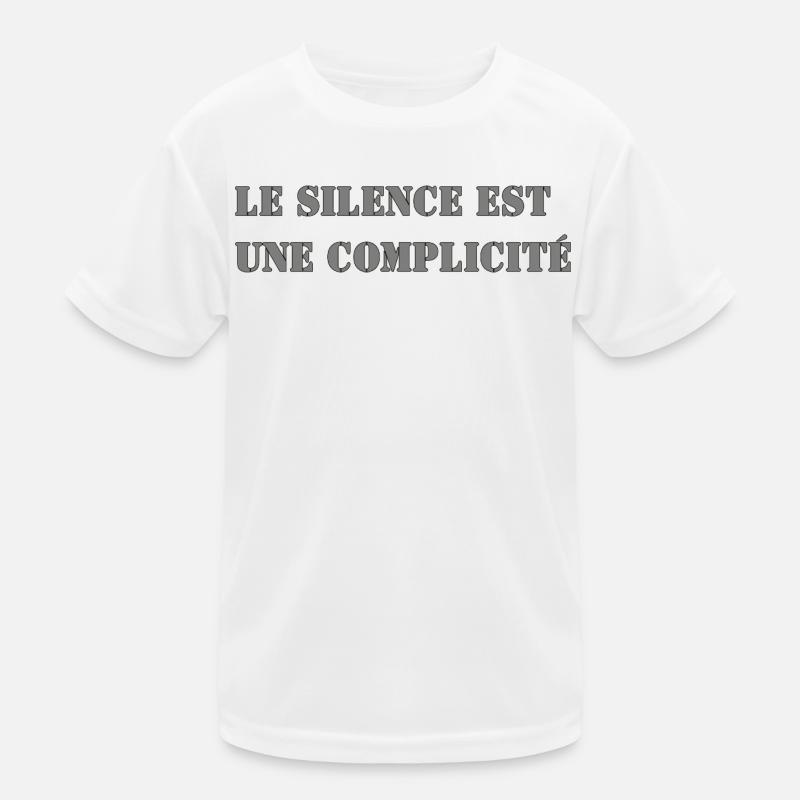 SCHWEIGEN IST MITSCHULD Kinder Funktions-T-Shirt