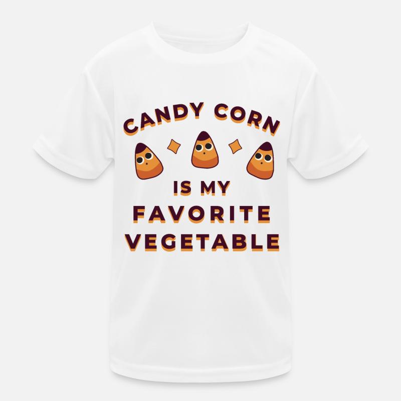 Candy Corn Halloween - Kinder Funktions-T-Shirt - Weiß
