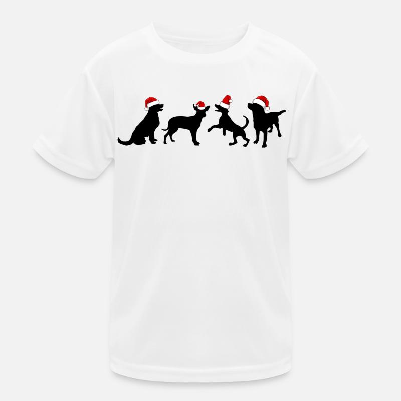 Hund Weihnachten. Weihnachtsgeschenk Kinder Funktions-T-Shirt