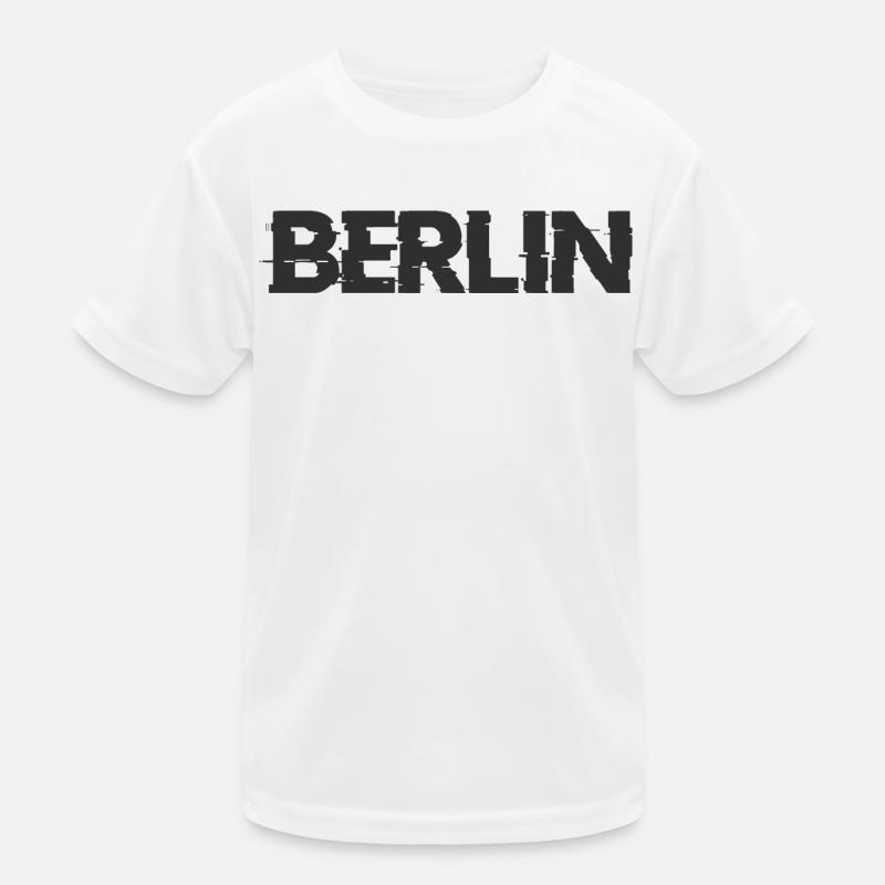 Berlin Schriftzug Kinder Funktions-T-Shirt