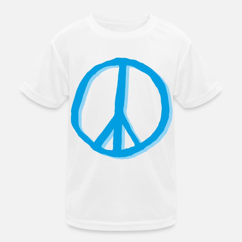 Peacezeichen Friedenszeichen Zeichen Kinder Funktions-T-Shirt
