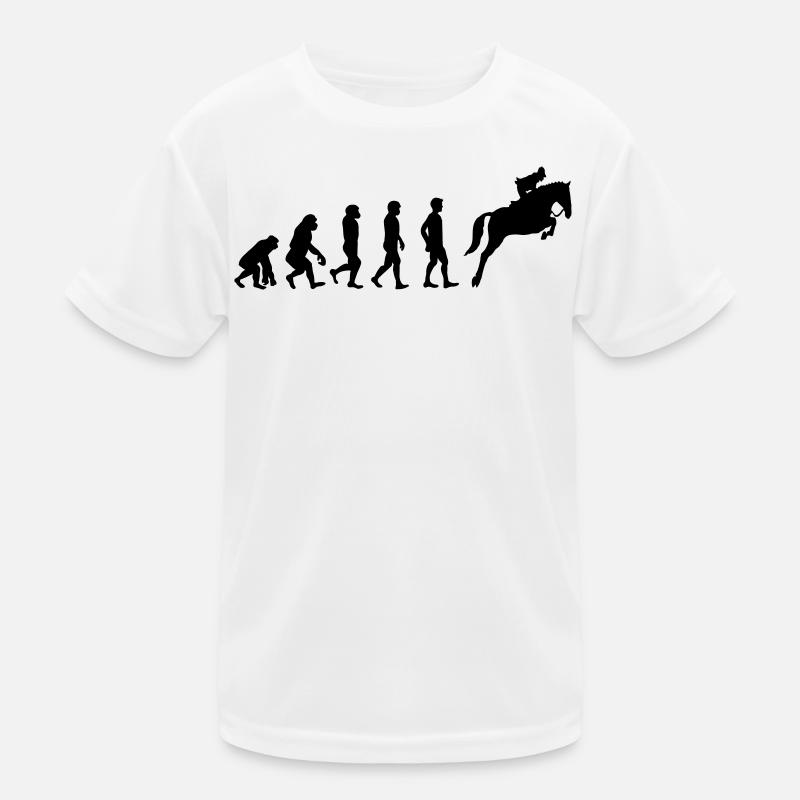 Reiter Evolution - Kinder Funktions-T-Shirt - Weiß