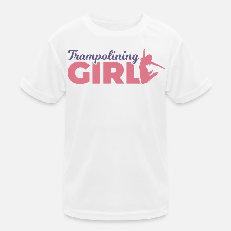 Trampolinspringer Mädchen Kinder Funktions-T-Shirt