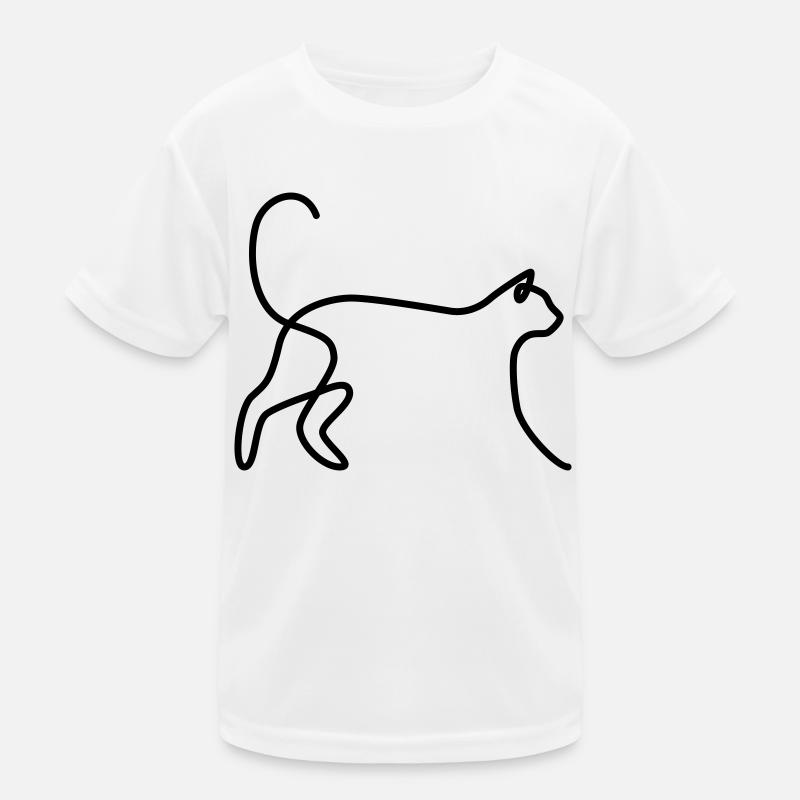 Cat 03 - Kids Functional T-Shirt - white