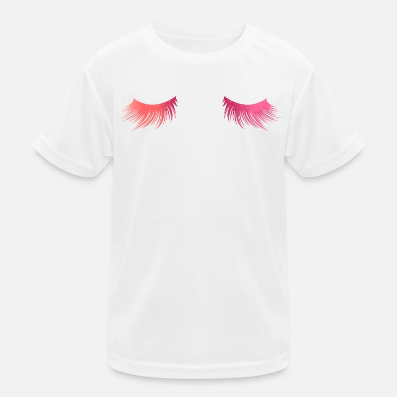 Long beautiful eyelashes - gift Kids Functional T-Shirt