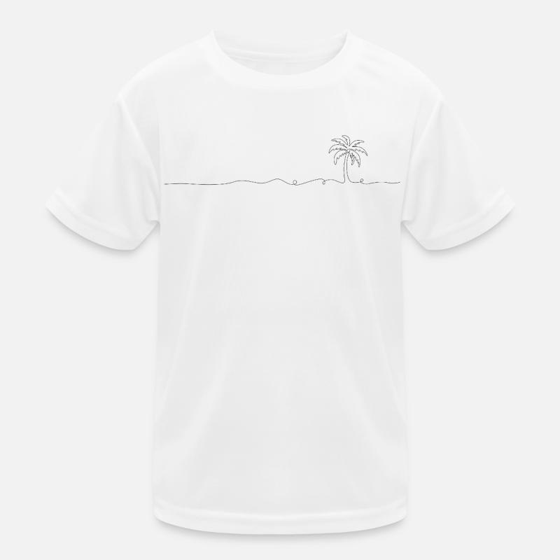 Linedesign Palme Kinder Funktions-T-Shirt