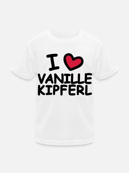 I Love Vanilla Crescents - Kids Functional T-Shirt - white - Front