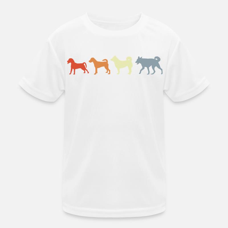 Évolution canine vintage T-shirt sport Enfant