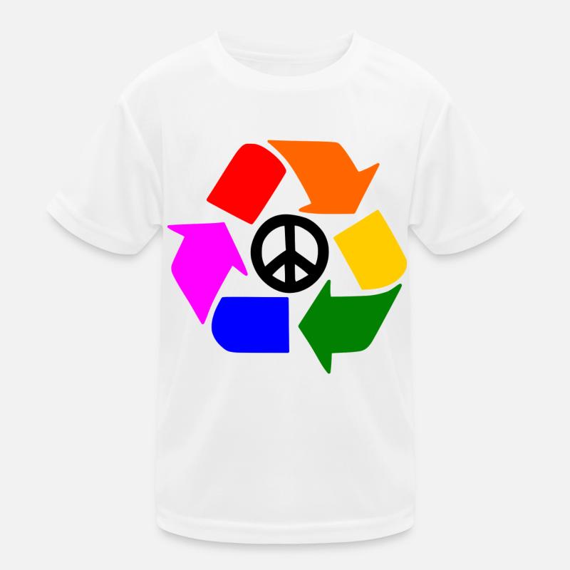 Friedenszeichen Kinder Funktions-T-Shirt