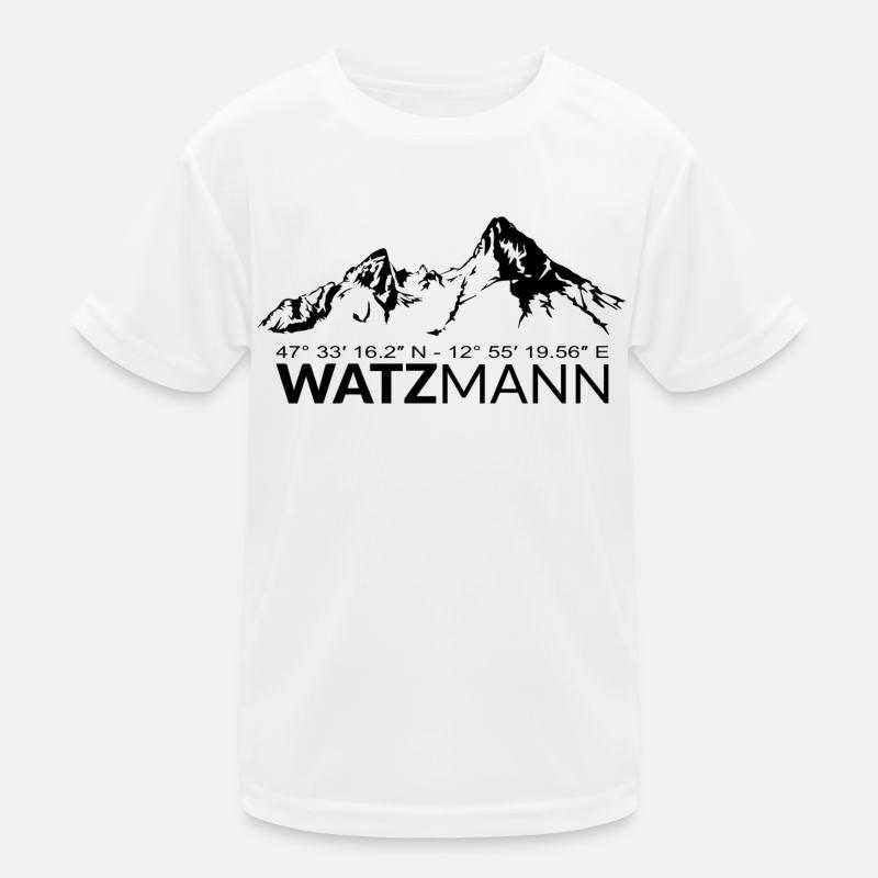 Berg Watzmann GPS coordinates Address Geocaching Kids Functional T-Shirt