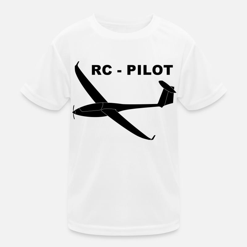 rc - pilot - Kinder Funktions-T-Shirt - Weiß