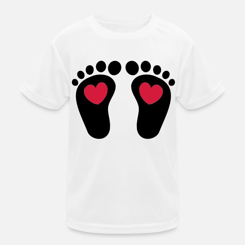 ❤ټCute Baby Footprints-Vector Footprintsټ❤ Kids Functional T-Shirt