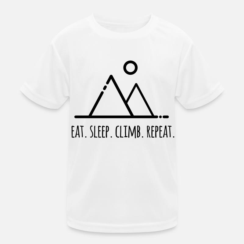 Eat.Sleep.Climb.Repeat - für Kletterer Kinder Funktions-T-Shirt