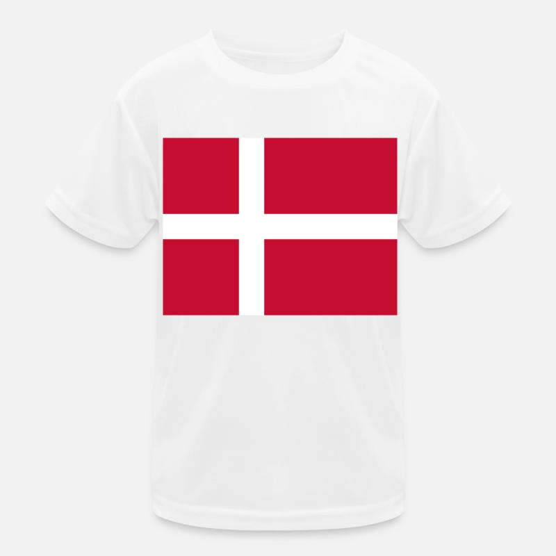 Denmark flag Kids Functional T-Shirt
