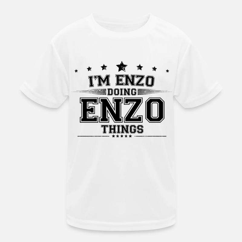 i’m Enzo doing Enzo things Kids Functional T-Shirt