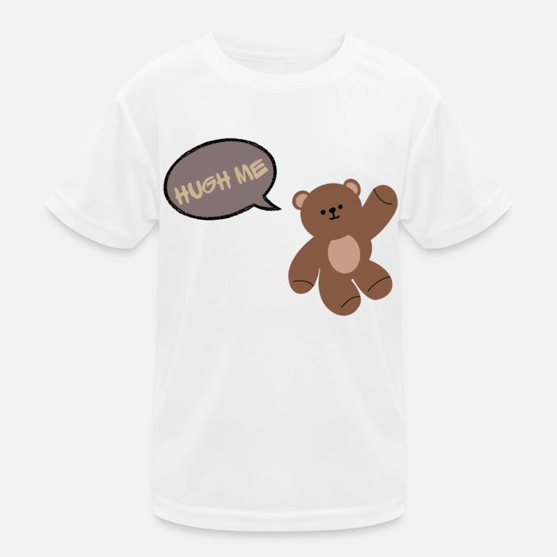 Umarme mich: Bär mit einer Inschrift Kinder Funktions-T-Shirt