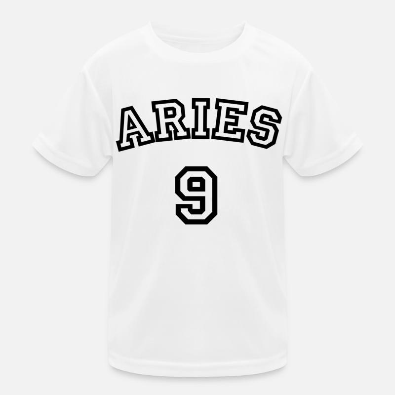 Zodiac Line "Trikot-Style" - Aries Kinder Funktions-T-Shirt