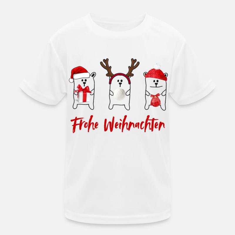 Merry Christmas Kids Functional T-Shirt
