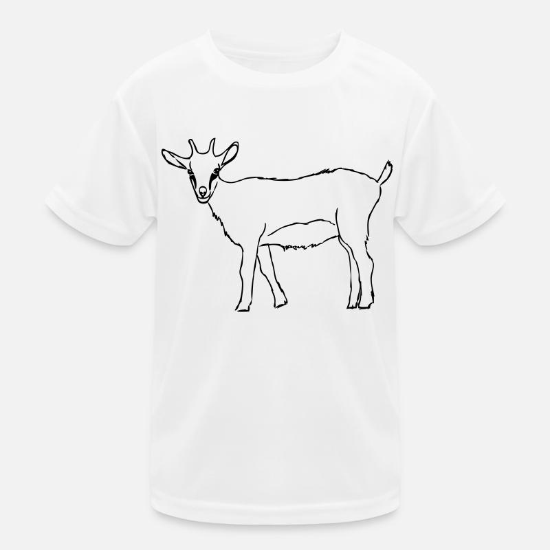 Ziege Kinder Funktions-T-Shirt