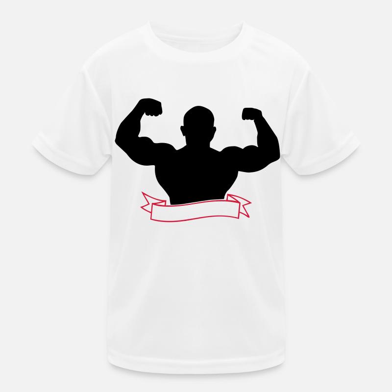 Bodybuilder Kinder Funktions-T-Shirt