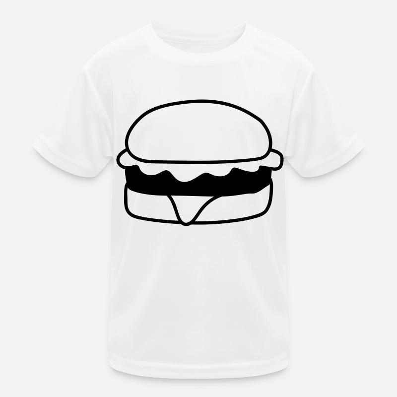 hamburger cheeseburger lecker fast food essen hung Kinder Funktions-T-Shirt
