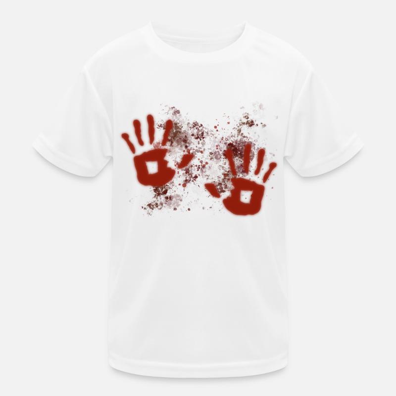 Traces de mains ensanglantées T-shirt sport Enfant