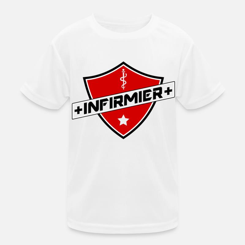 blason infirmier Kinder Funktions-T-Shirt