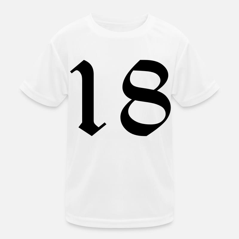 18 Kinder Funktions-T-Shirt