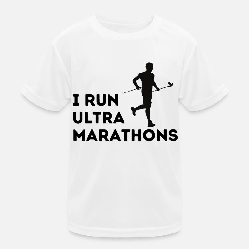 I run ultra Marathons Kids Functional T-Shirt