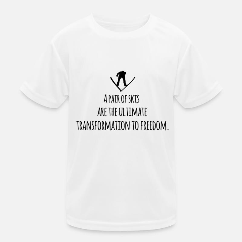 ski jumping Kids Functional T-Shirt