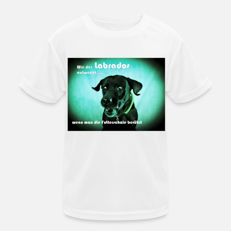 Hungriger Labrador Kinder Funktions-T-Shirt