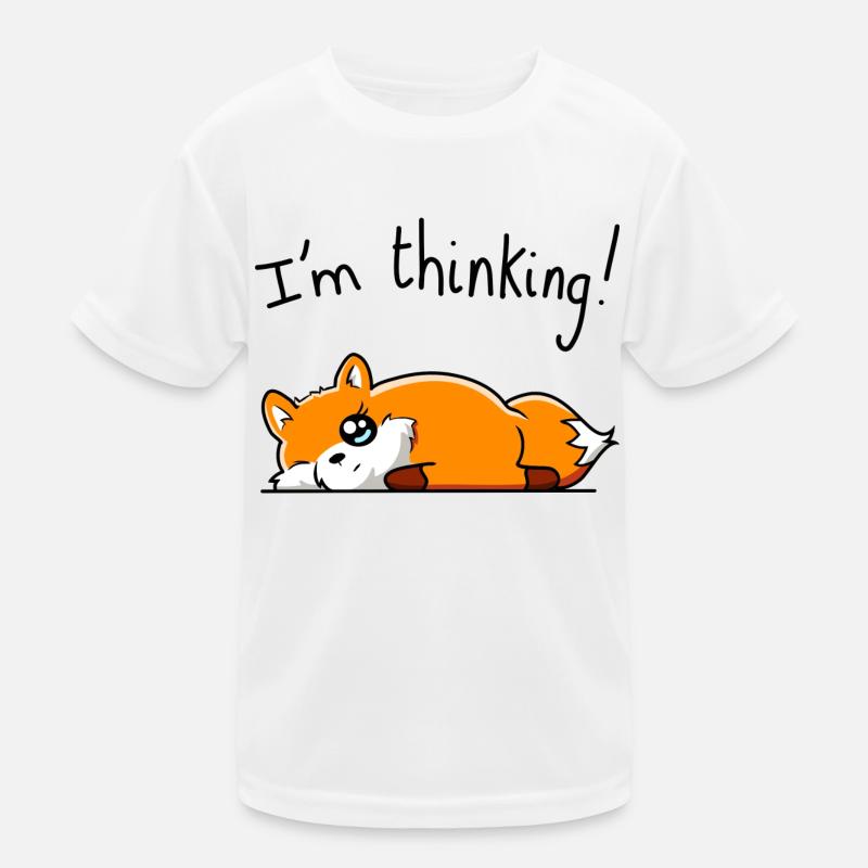 I'm thinking ( Renard ) T-shirt sport Enfant