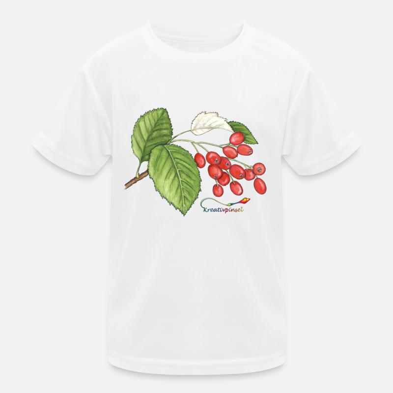 Echte Mehlbeere (Sorbus aria) Kinder Funktions-T-Shirt