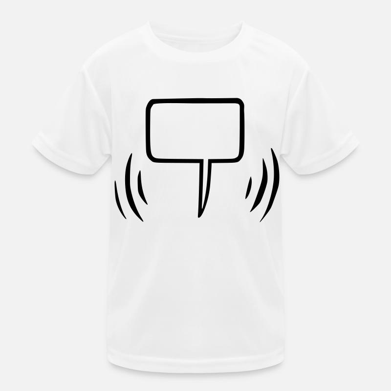 Sprechblase leer Kinder Funktions-T-Shirt