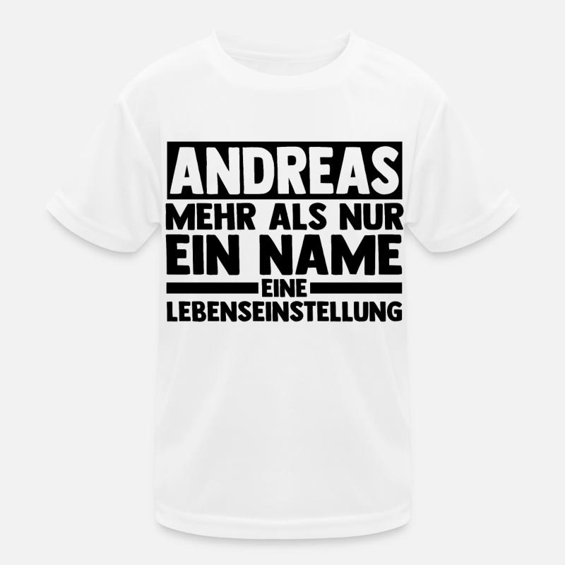 First name Andreas Kids Functional T-Shirt